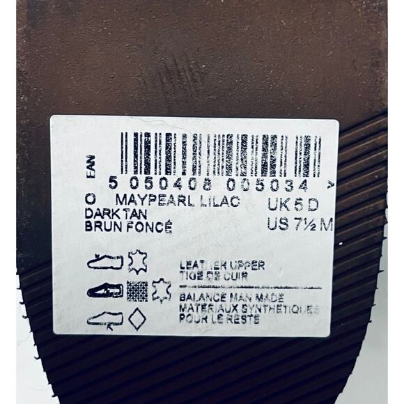 Clarks Artisan Maypearl Lilac Ankle Booties Brown Leather Suede Wms Size 7.5 NWT - Picture 7 of 7